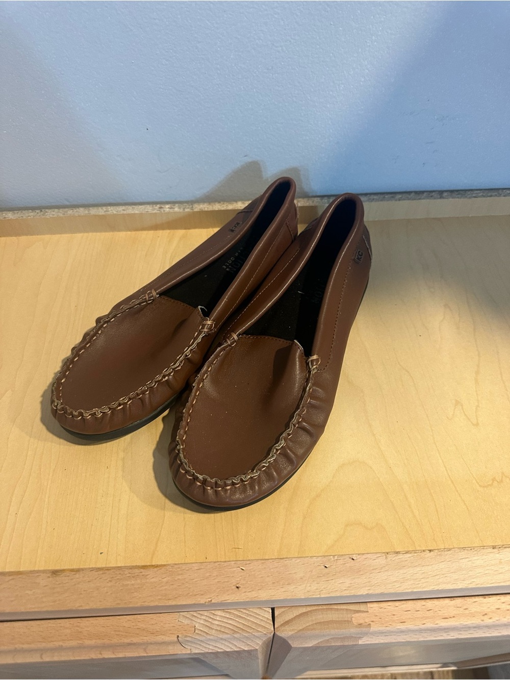 Kenneth Cole Reaction Kids Brown Slip-On Moccasins